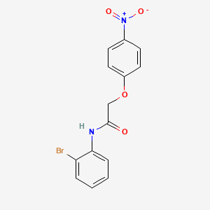 molecular formula C14H11BrN2O4 B3734785 N-(2-bromophenyl)-2-(4-nitrophenoxy)acetamide 