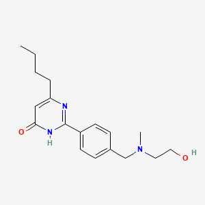 molecular formula C18H25N3O2 B3734797 6-butyl-2-(4-{[(2-hydroxyethyl)(methyl)amino]methyl}phenyl)pyrimidin-4(3H)-one 