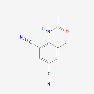 molecular formula C11H9N3O B373484 N-(2,4-dicyano-6-methylphenyl)acetamide 