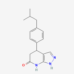 molecular formula C16H19N3O B3734869 4-(4-isobutylphenyl)-2,4,5,7-tetrahydro-6H-pyrazolo[3,4-b]pyridin-6-one 