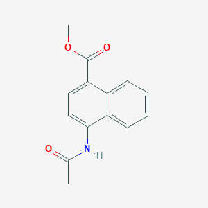 molecular formula C14H13NO3 B373490 Methyl 4-(acetylamino)-1-naphthoate 