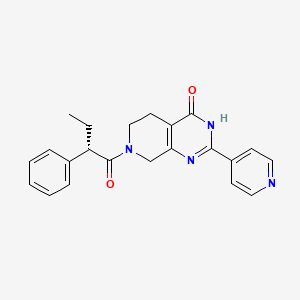 7-[(2S)-2-phenylbutanoyl]-2-pyridin-4-yl-5,6,7,8-tetrahydropyrido[3,4-d]pyrimidin-4(3H)-one