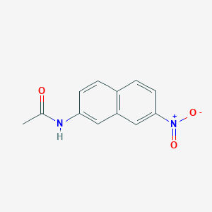 molecular formula C12H10N2O3 B373495 N-{7-nitro-2-naphthyl}acetamide 