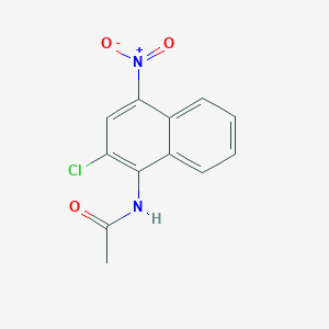 molecular formula C12H9ClN2O3 B373499 N-(2-chloro-4-nitronaphthalen-1-yl)acetamide 