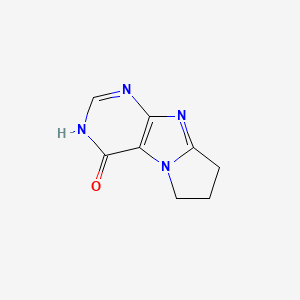 molecular formula C8H8N4O B3735034 7,8-dihydro-3H-pyrrolo[2,1-f]purin-4(6H)-one 