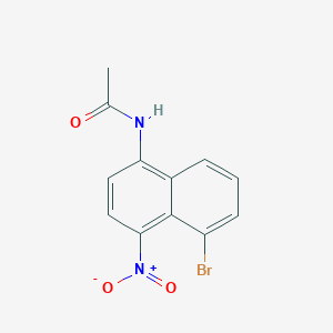 molecular formula C12H9BrN2O3 B373504 N-(5-bromo-4-nitronaphthalen-1-yl)acetamide CAS No. 165558-61-2