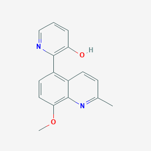 molecular formula C16H14N2O2 B3735061 2-(8-methoxy-2-methylquinolin-5-yl)pyridin-3-ol 