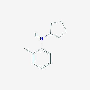 molecular formula C12H17N B373508 N-cyclopentyl-2-methylaniline CAS No. 503426-96-8