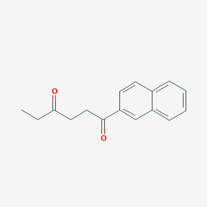 molecular formula C16H16O2 B373509 1-(2-萘基)己烷-1,4-二酮 