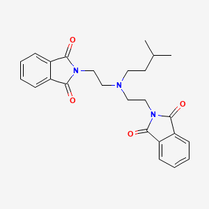 molecular formula C25H27N3O4 B3735090 2,2'-{[(3-methylbutyl)imino]di-2,1-ethanediyl}bis(1H-isoindole-1,3(2H)-dione) 