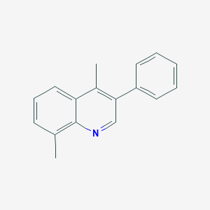 molecular formula C17H15N B373511 4,8-Dimethyl-3-phenylquinoline 
