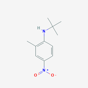 molecular formula C11H16N2O2 B373512 N-(tert-butyl)-2-methyl-4-nitroaniline 