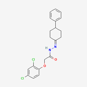 2-(2,4-dichlorophenoxy)-N'-(4-phenylcyclohexylidene)acetohydrazide