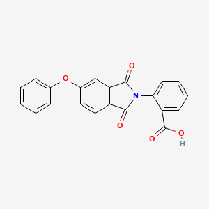 molecular formula C21H13NO5 B3735170 2-(1,3-dioxo-5-phenoxy-1,3-dihydro-2H-isoindol-2-yl)benzoic acid 