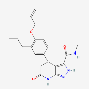 4-[3-allyl-4-(allyloxy)phenyl]-N-methyl-6-oxo-4,5,6,7-tetrahydro-1H-pyrazolo[3,4-b]pyridine-3-carboxamide