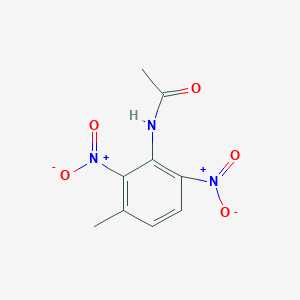 molecular formula C9H9N3O5 B373528 N-{2,6-bisnitro-3-methylphenyl}acetamide 