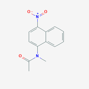 molecular formula C13H12N2O3 B373532 N-{4-nitro-1-naphthyl}-N-methylacetamide 