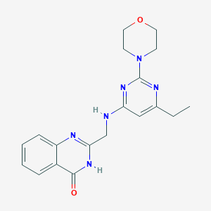 2-{[(6-ethyl-2-morpholin-4-ylpyrimidin-4-yl)amino]methyl}quinazolin-4(3H)-one