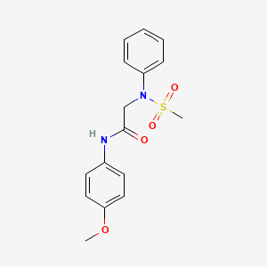 N~1~-(4-methoxyphenyl)-N~2~-(methylsulfonyl)-N~2~-phenylglycinamide