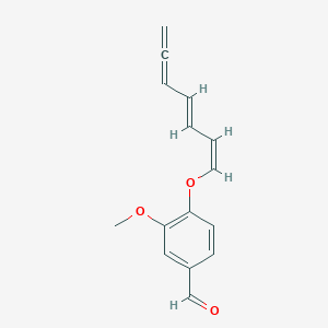 4-(1,3,5,6-Heptatetraenyloxy)-3-methoxybenzaldehyde