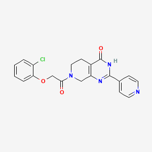 molecular formula C20H17ClN4O3 B3735454 7-[(2-chlorophenoxy)acetyl]-2-pyridin-4-yl-5,6,7,8-tetrahydropyrido[3,4-d]pyrimidin-4(3H)-one 