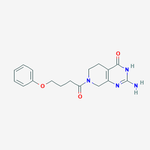 molecular formula C17H20N4O3 B3735494 2-amino-7-(4-phenoxybutanoyl)-5,6,7,8-tetrahydropyrido[3,4-d]pyrimidin-4(3H)-one 