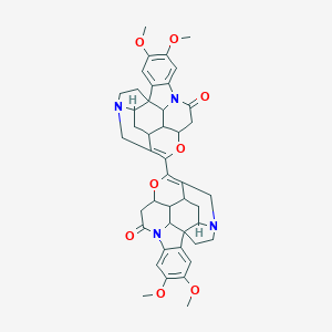 molecular formula C44H46N4O8 B373552 13-(4,5-Dimethoxy-9-oxo-12-oxa-8,16-diazaheptacyclo[14.5.2.01,17.02,7.08,21.011,20.014,19]tricosa-2,4,6,13-tetraen-13-yl)-4,5-dimethoxy-12-oxa-8,16-diazaheptacyclo[14.5.2.01,17.02,7.08,21.011,20.014,19]tricosa-2,4,6,13-tetraen-9-one 