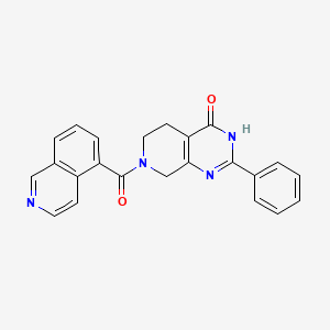 molecular formula C23H18N4O2 B3735537 7-(isoquinolin-5-ylcarbonyl)-2-phenyl-5,6,7,8-tetrahydropyrido[3,4-d]pyrimidin-4(3H)-one 