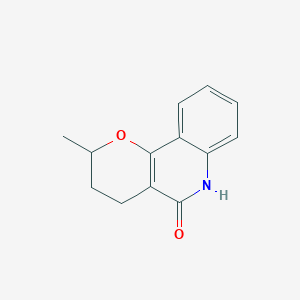 molecular formula C13H13NO2 B373557 2-methyl-2,3,4,6-tetrahydro-5H-pyrano[3,2-c]quinolin-5-one 