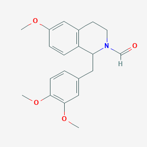molecular formula C20H23NO4 B373558 1-(3,4-dimethoxybenzyl)-6-methoxy-3,4-dihydro-2(1H)-isoquinolinecarbaldehyde 