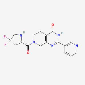7-(4,4-difluoro-L-prolyl)-2-pyridin-3-yl-5,6,7,8-tetrahydropyrido[3,4-d]pyrimidin-4(3H)-one
