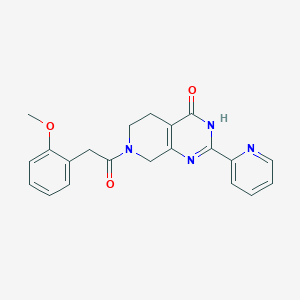 molecular formula C21H20N4O3 B3735613 7-[(2-methoxyphenyl)acetyl]-2-pyridin-2-yl-5,6,7,8-tetrahydropyrido[3,4-d]pyrimidin-4(3H)-one 