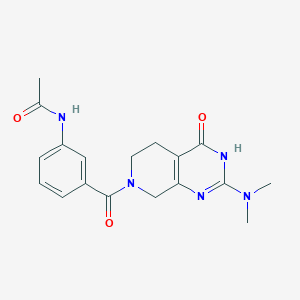 N-(3-{[2-(dimethylamino)-4-oxo-4,5,6,8-tetrahydropyrido[3,4-d]pyrimidin-7(3H)-yl]carbonyl}phenyl)acetamide