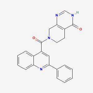 molecular formula C23H18N4O2 B3735651 7-[(2-phenylquinolin-4-yl)carbonyl]-5,6,7,8-tetrahydropyrido[3,4-d]pyrimidin-4(3H)-one 