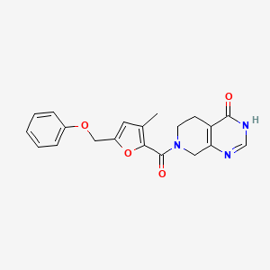 molecular formula C20H19N3O4 B3735656 7-[3-methyl-5-(phenoxymethyl)-2-furoyl]-5,6,7,8-tetrahydropyrido[3,4-d]pyrimidin-4(3H)-one 
