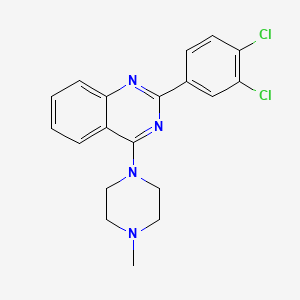 molecular formula C19H18Cl2N4 B3735667 2-(3,4-dichlorophenyl)-4-(4-methyl-1-piperazinyl)quinazoline 