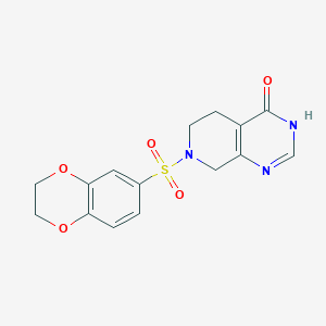 molecular formula C15H15N3O5S B3735715 7-(2,3-dihydro-1,4-benzodioxin-6-ylsulfonyl)-5,6,7,8-tetrahydropyrido[3,4-d]pyrimidin-4(3H)-one 