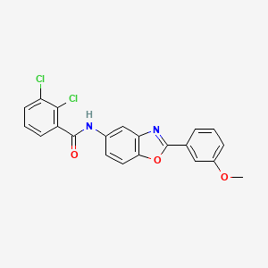 2,3-dichloro-N-[2-(3-methoxyphenyl)-1,3-benzoxazol-5-yl]benzamide