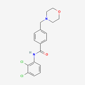 molecular formula C18H18Cl2N2O2 B3735744 N-(2,3-dichlorophenyl)-4-(4-morpholinylmethyl)benzamide 