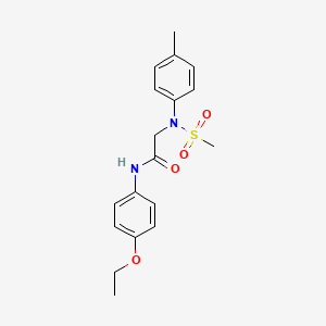 molecular formula C18H22N2O4S B3735823 N~1~-(4-ethoxyphenyl)-N~2~-(4-methylphenyl)-N~2~-(methylsulfonyl)glycinamide 