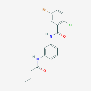 molecular formula C17H16BrClN2O2 B3735852 5-bromo-N-[3-(butyrylamino)phenyl]-2-chlorobenzamide 