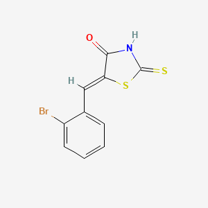molecular formula C10H6BrNOS2 B3735875 5-(2-bromobenzylidene)-2-thioxo-1,3-thiazolidin-4-one 