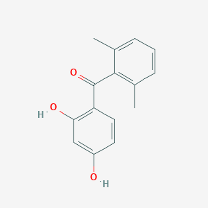 molecular formula C15H14O3 B373588 (2,4-Dihydroxyphenyl)(2,6-dimethylphenyl)methanone 
