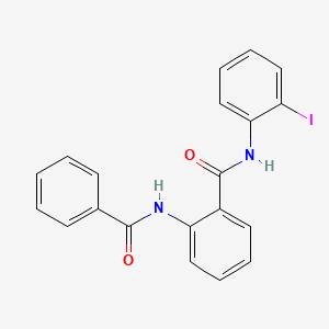 molecular formula C20H15IN2O2 B3735884 2-(benzoylamino)-N-(2-iodophenyl)benzamide 