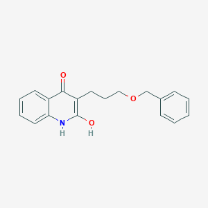 2-hydroxy-3-(3-phenylmethoxypropyl)-1H-quinolin-4-one