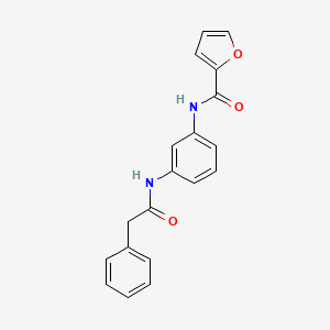 molecular formula C19H16N2O3 B3735897 N-{3-[(2-phenylacetyl)amino]phenyl}-2-furamide 