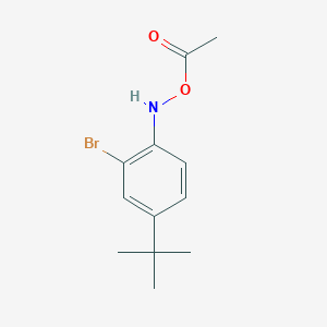 molecular formula C12H16BrNO2 B373592 O-acetyl-N-(2-bromo-4-tert-butylphenyl)hydroxylamine 