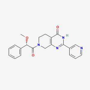 7-[(2S)-2-methoxy-2-phenylacetyl]-2-pyridin-3-yl-5,6,7,8-tetrahydropyrido[3,4-d]pyrimidin-4(3H)-one