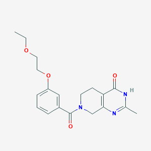 molecular formula C19H23N3O4 B3736028 7-[3-(2-ethoxyethoxy)benzoyl]-2-methyl-5,6,7,8-tetrahydropyrido[3,4-d]pyrimidin-4(3H)-one 