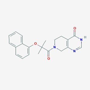 molecular formula C21H21N3O3 B3736029 7-[2-methyl-2-(1-naphthyloxy)propanoyl]-5,6,7,8-tetrahydropyrido[3,4-d]pyrimidin-4(3H)-one 